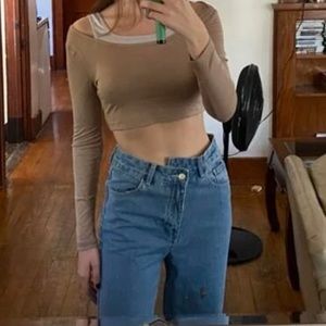 Off the shoulder crop top